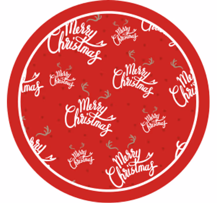 Julunderlägg festlig röd firande - Tenstickers
