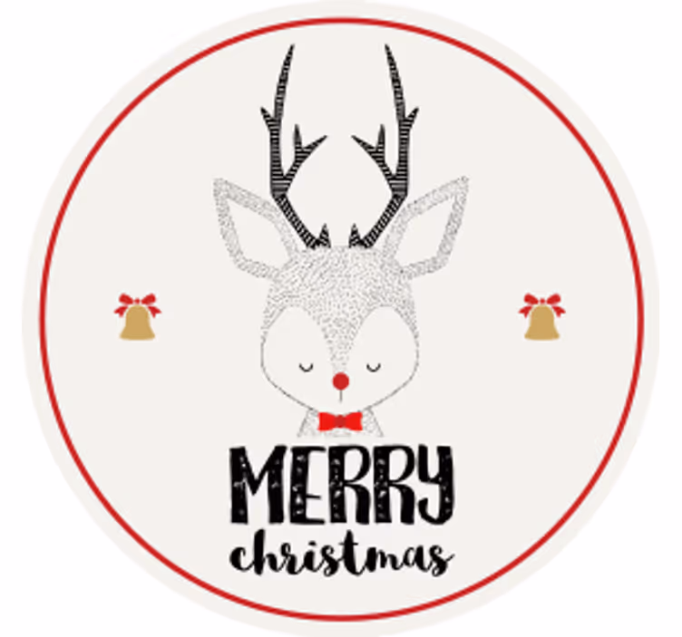 Julunderlägg ren med klockor - Tenstickers