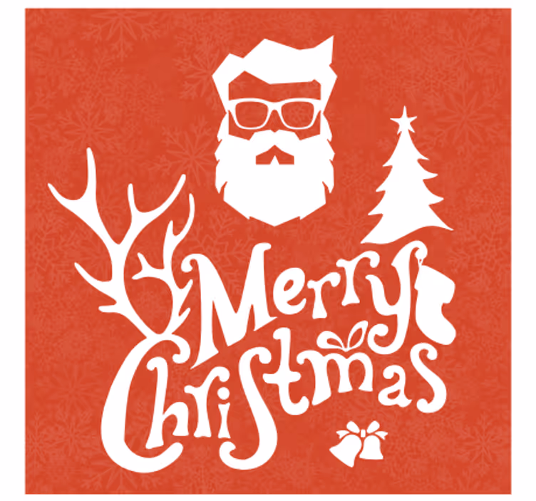 Julunderlägg jultomtesilhuett - Tenstickers