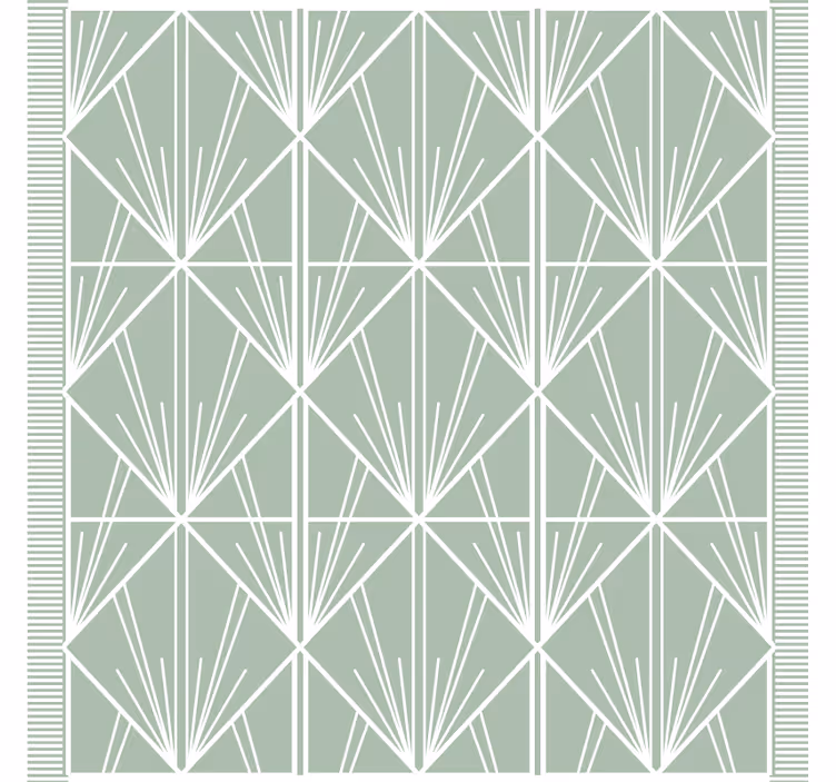 Glasunderlägg med geometriskt bladmönster - Tenstickers