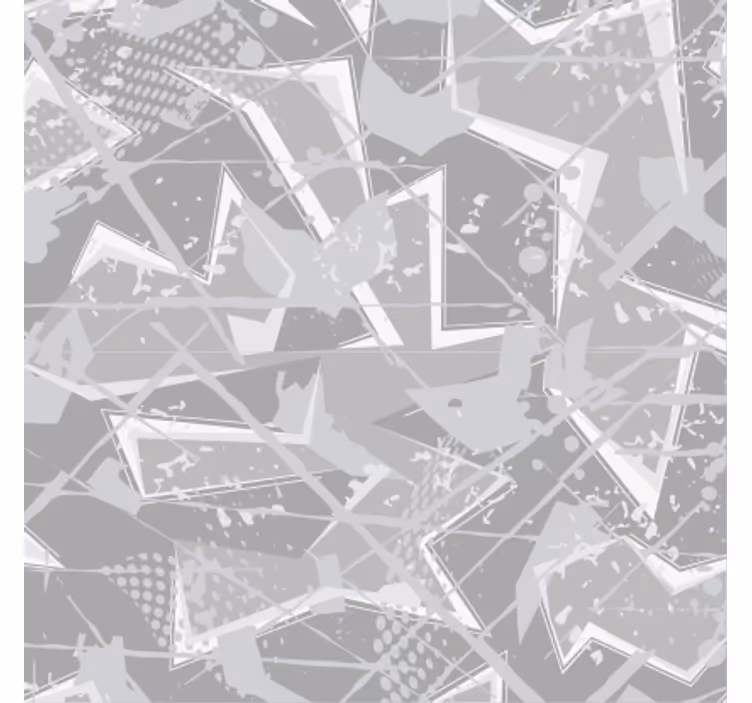 Glasunderlägg med abstrakt geometriskt mönster - Tenstickers