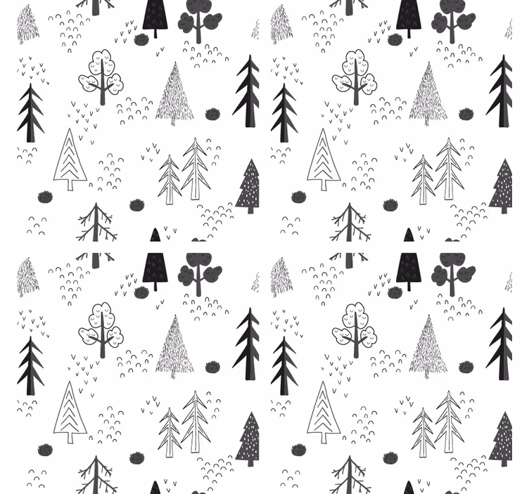 Glasunderlägg i naturlig linjekonst - Tenstickers