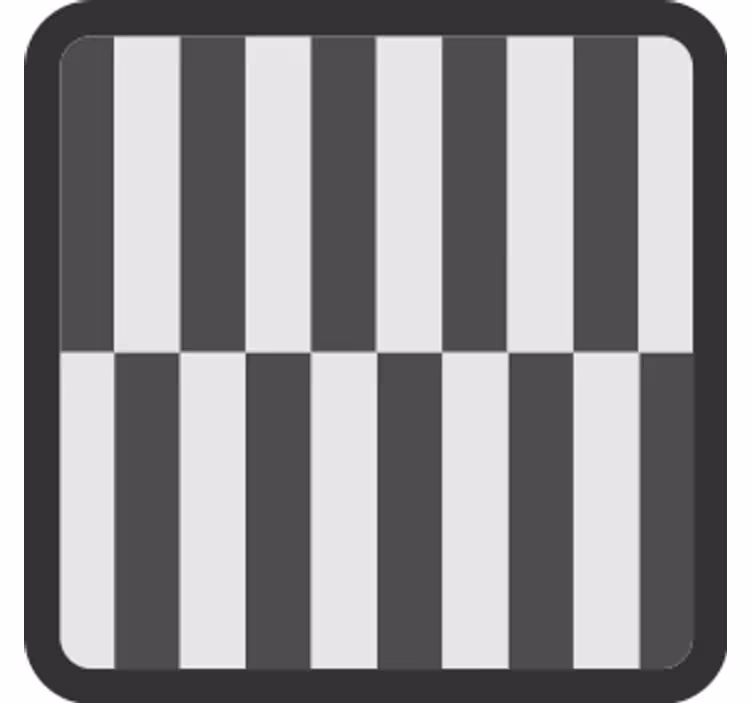 Glasunderlägg randig yta mønster - Tenstickers