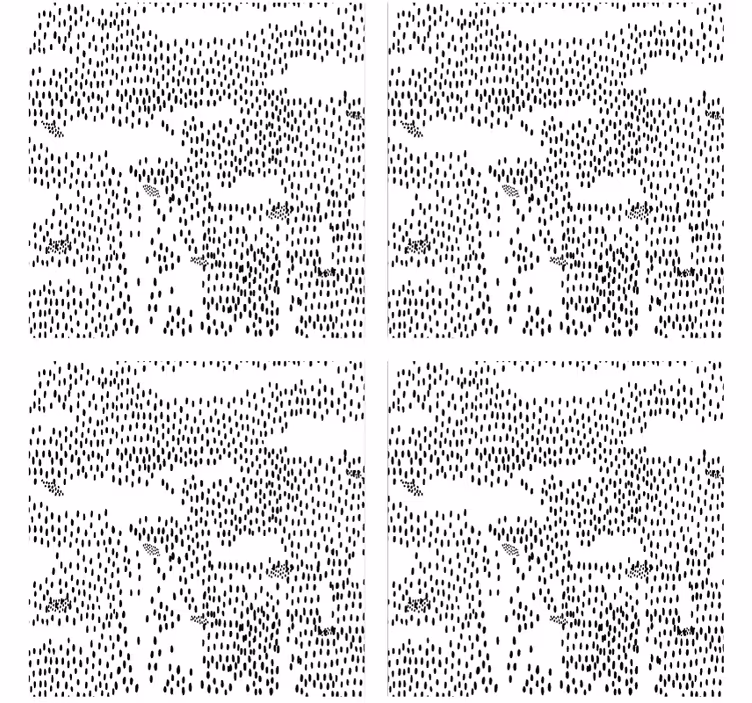 Glasunderlägg abstrakt svart mönster - Tenstickers