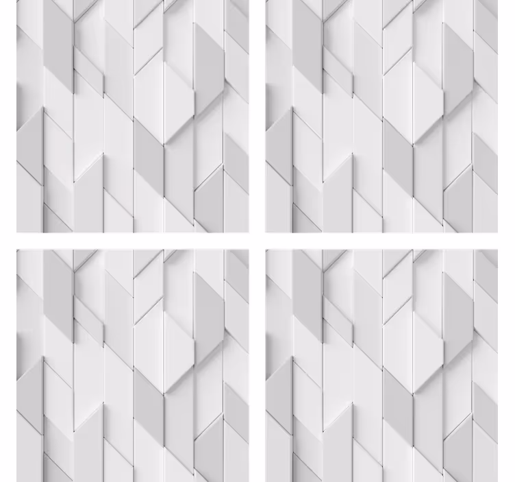 Glasunderlägg geometriskt reliefmönster - Tenstickers