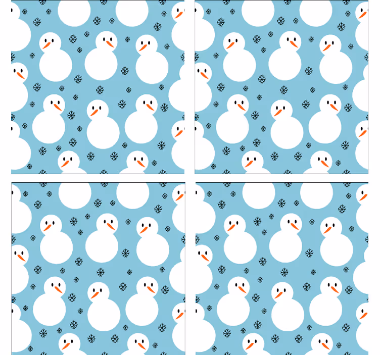 Julunderlägg snögubbe mönster bakgrund - Tenstickers