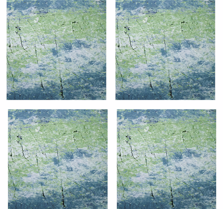 Glasunderlägg öl med texturerad grön yta - Tenstickers