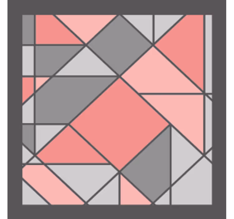 Geometriskt mönster glasunderlägg - Tenstickers