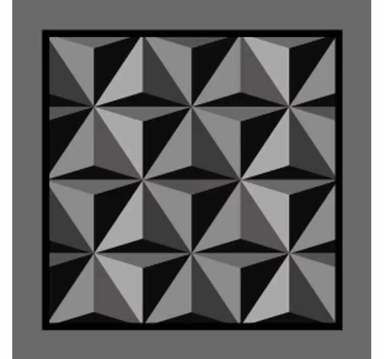 Glasunderlägg med geometriskt mönster - Tenstickers