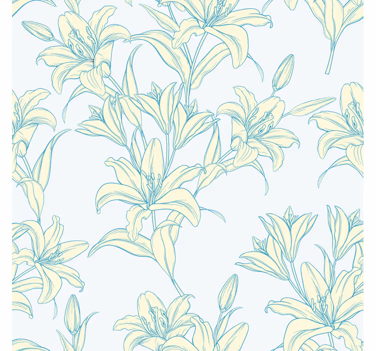Glasunderlägg blommönster elegans - Tenstickers