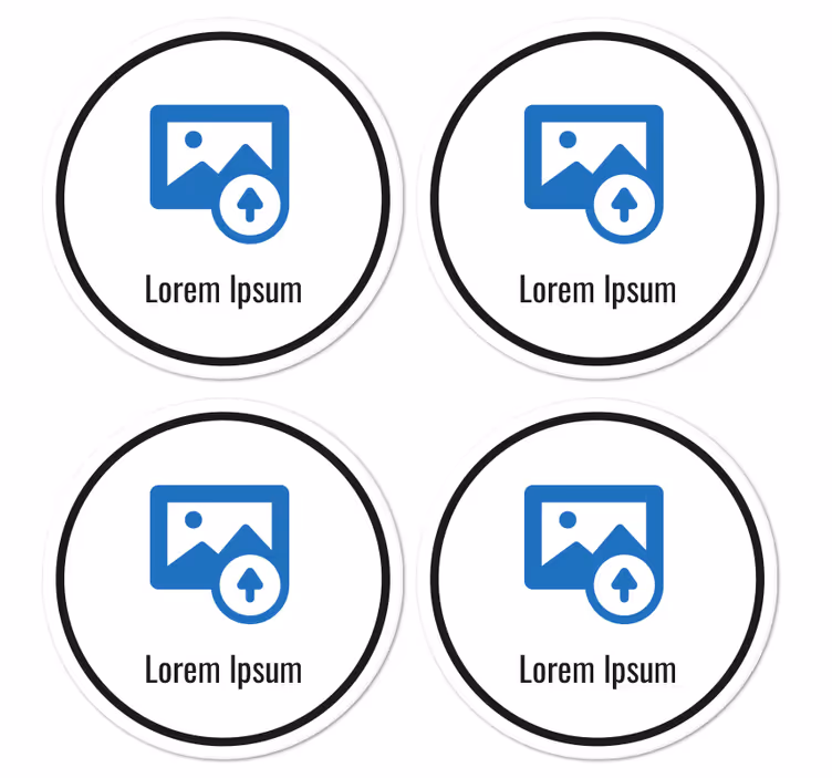 QR-kod anpassningsbar glasunderlägg - Tenstickers