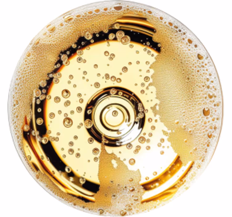 Champagne Glasunderlägg övriga - Tenstickers
