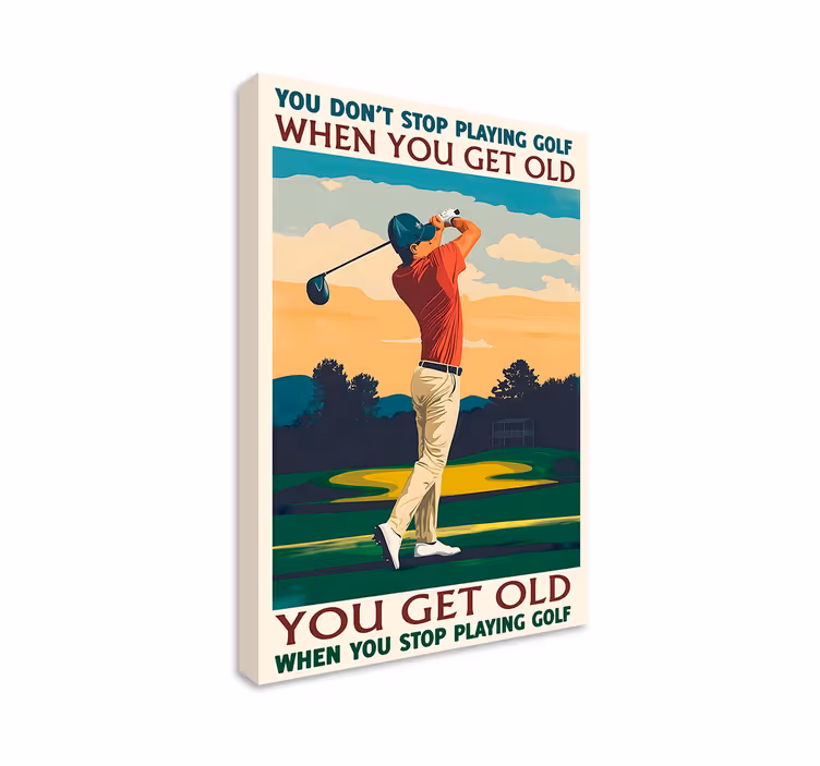 Kanvas sport spela golf - Tenstickers