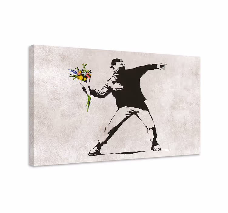 Kasta blommor Kanvas konst - Tenstickers