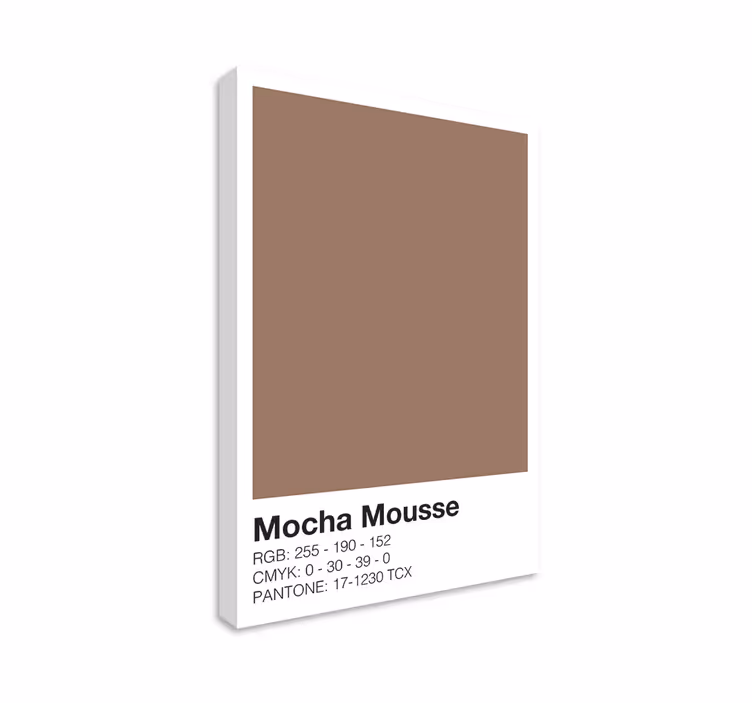 mocha färgkomposition Modern kanvas - Tenstickers