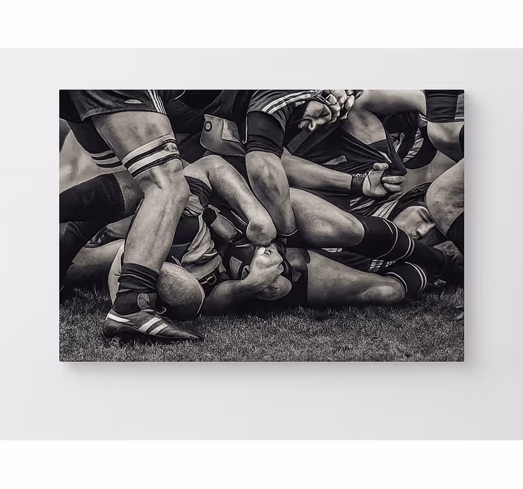 Rugbyspelare Kanvas konst - Tenstickers
