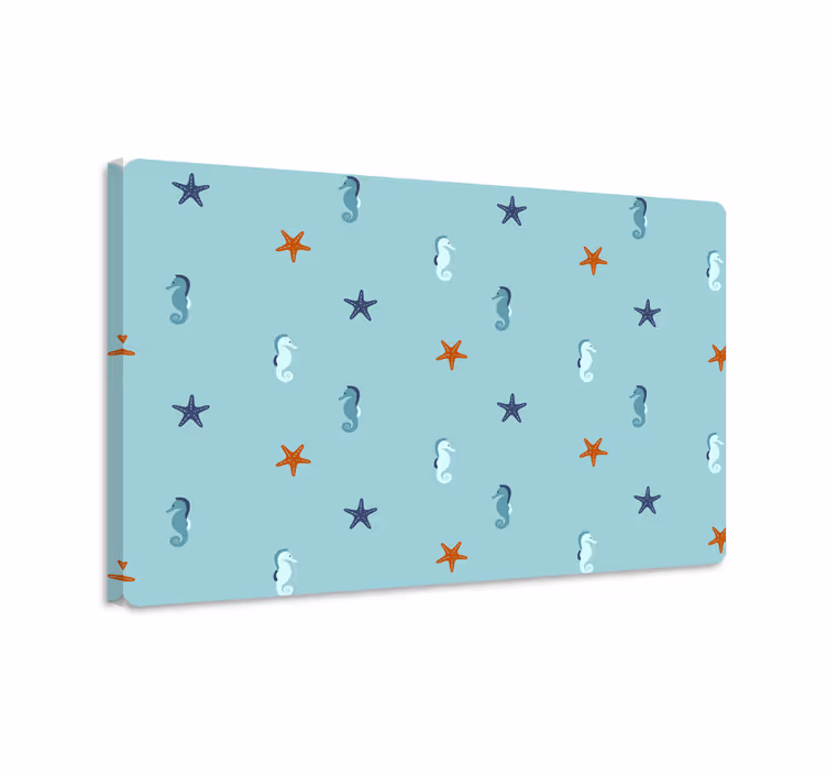 Kanvas fiskar marin stil laptop - Tenstickers