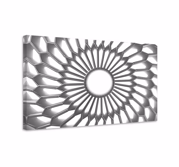 Mandala vit diamant 3d moderncanvas tavla canvas tavla - Tenstickers