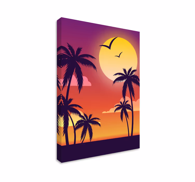 70-talets vertikala liggande canvas - Tenstickers