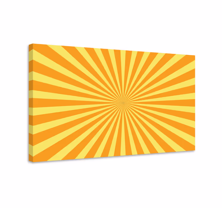 Abstrakt solnedgång med orange toner 70-taletcanvas tavla - Tenstickers