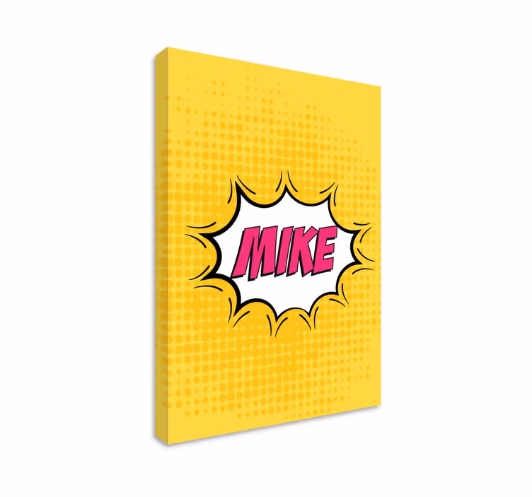 Serietidning personifieradcanvas tavla - Tenstickers