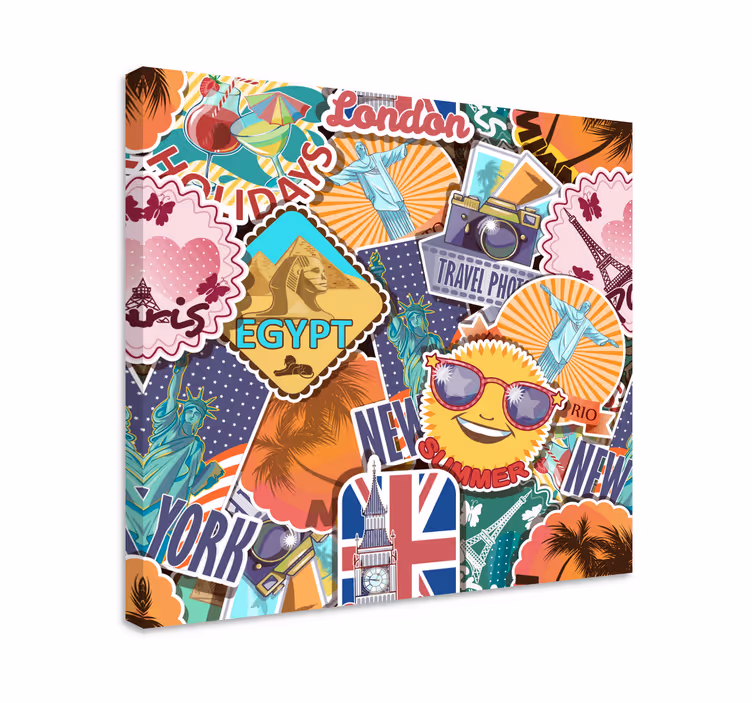 Rese design canva retrocanvas tavla konst - Tenstickers