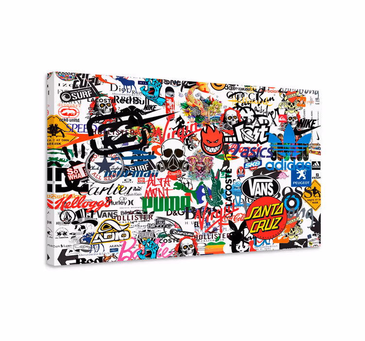 Berömd logotyp moderncanvas tavla canvas tavla - Tenstickers