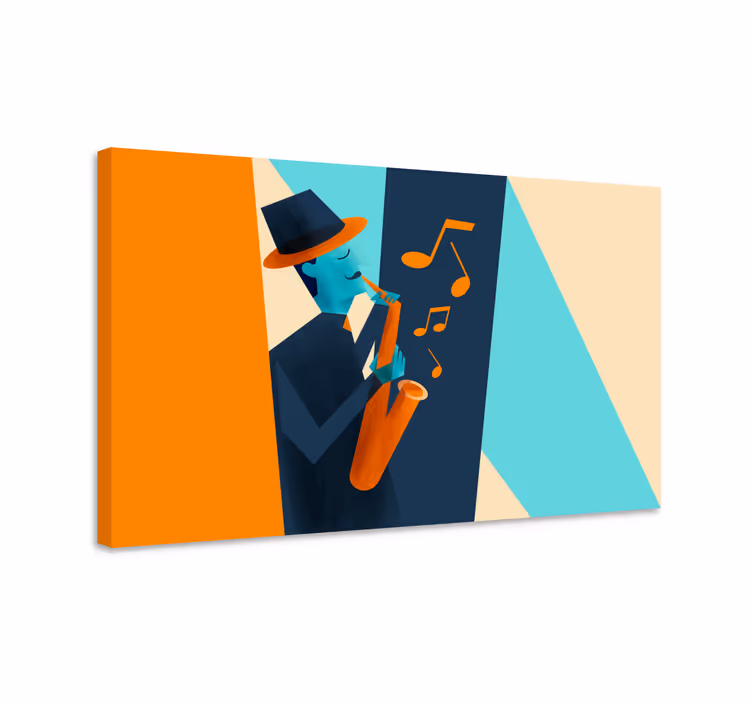 Jazzsaxofonist Kanvas musik - Tenstickers