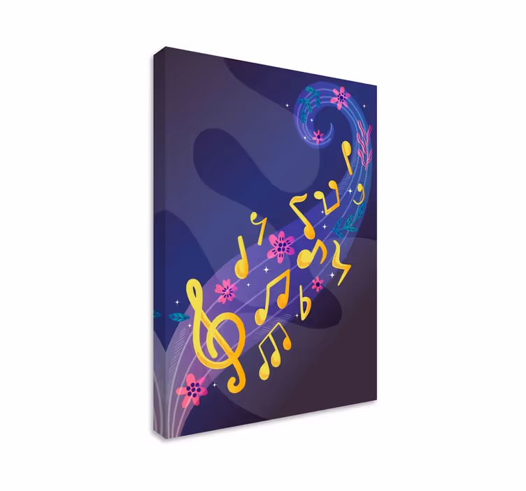 Melodisk blomstra Kanvas musik - Tenstickers