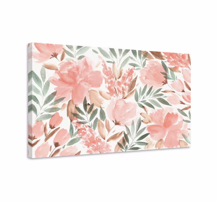 Akvarell blommor moderncanvas tavla canvas tavla - Tenstickers