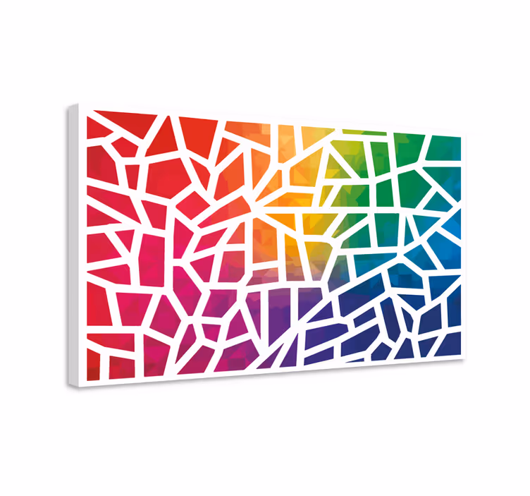 Mosaico de colores mosaikcanvas tavla tryck - Tenstickers
