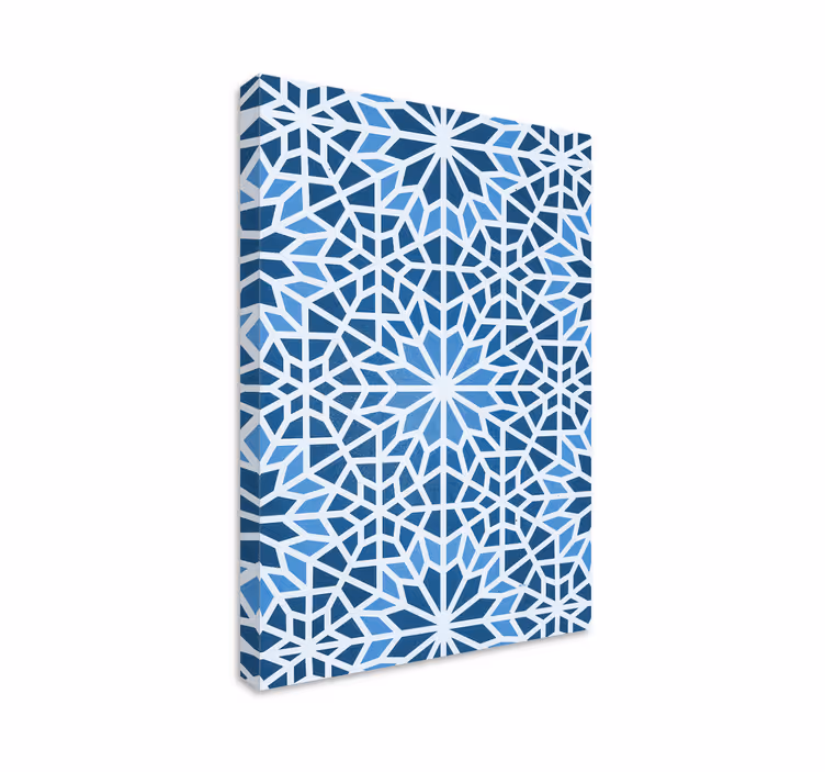 Geometrisk starburst Kanvas geometrisk - Tenstickers
