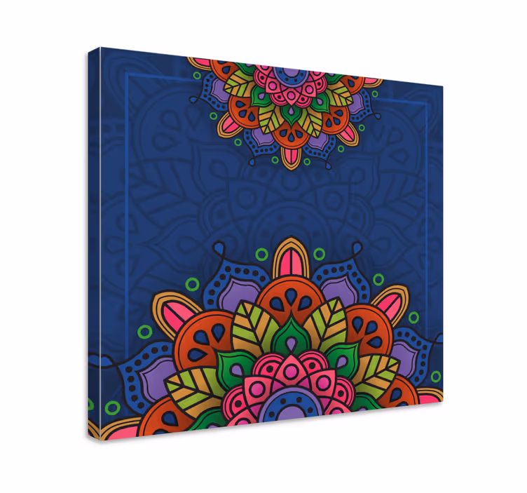 Intrikat mandalamönster Kanvas mandala - Tenstickers