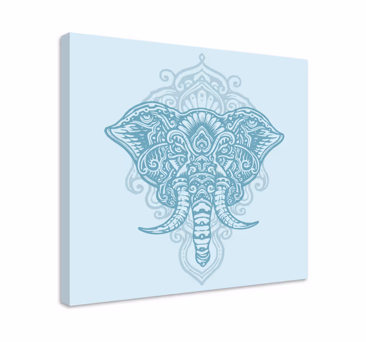 Elefant mandala canvas canvas tavla - Tenstickers