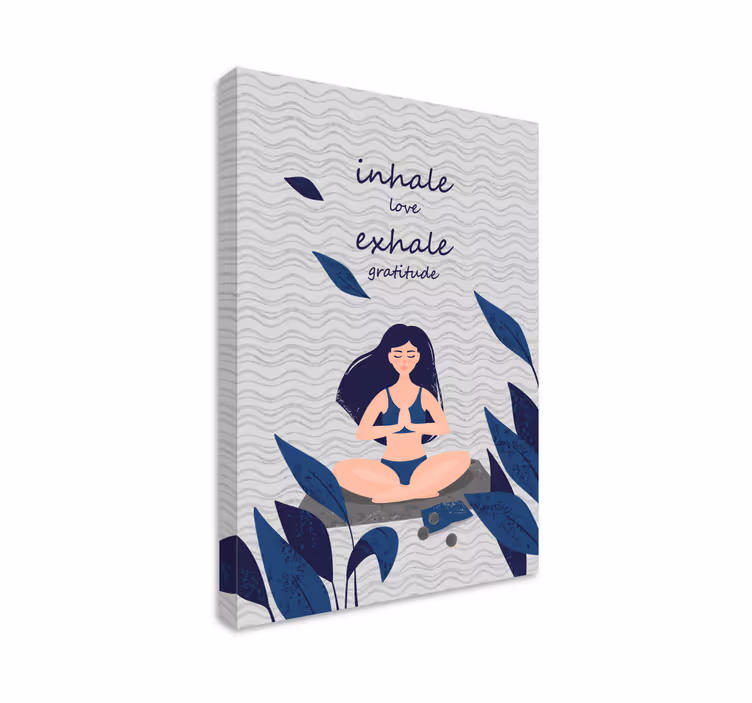 Zen meditationcanvas tavla tryck - Tenstickers