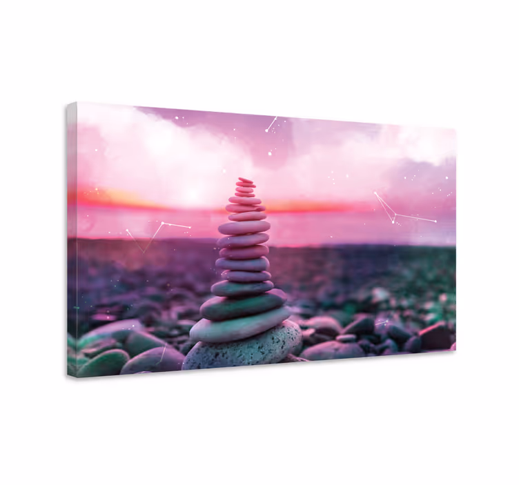 Zen stenar canvas konsttryck - Tenstickers