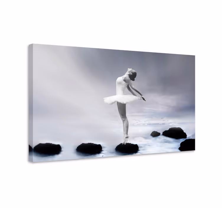 Realistiska ballerinacanvas tavla tryck - Tenstickers