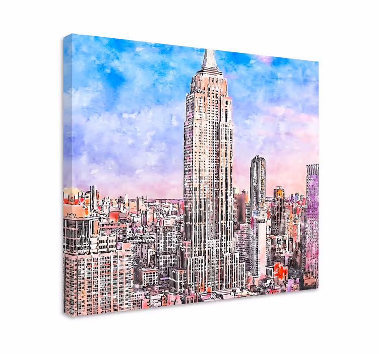 Ciudades new york city canvastavlor - Tenstickers