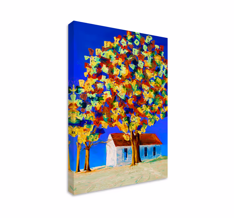 Vårträd elegantcanvas tavla - Tenstickers