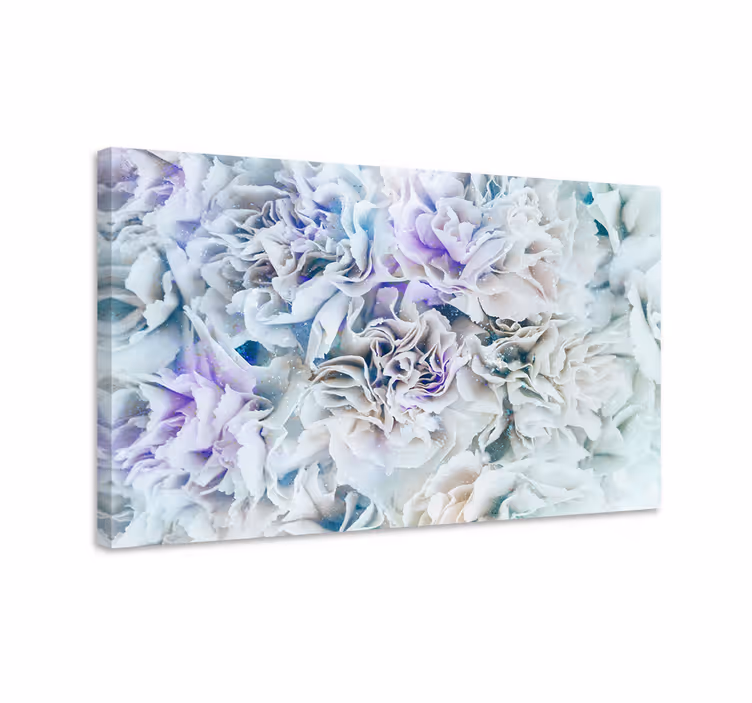 Kanvas blommor och växter frostade blommor - Tenstickers