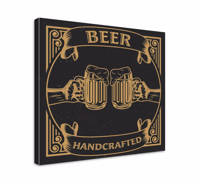 Bares rusticos cerveza rustikcanvas tavla konst - Tenstickers