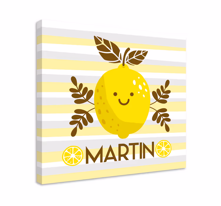 Le citroner personligcanvas tavla - Tenstickers