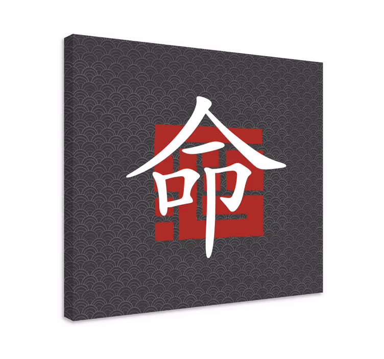 Japanska bokstäver alfabetet kanvastryck - Tenstickers