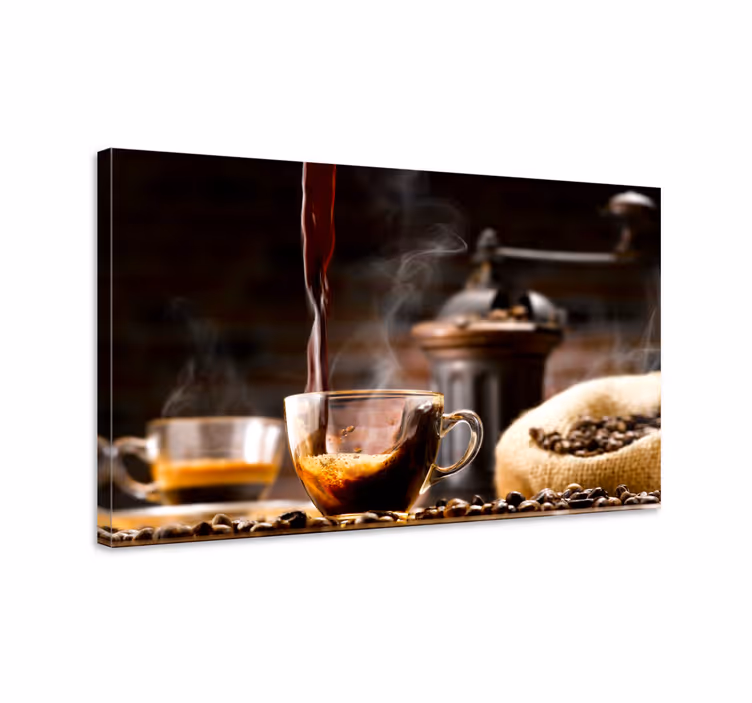 Modernt café kökcanvas tavla väggtryck - Tenstickers