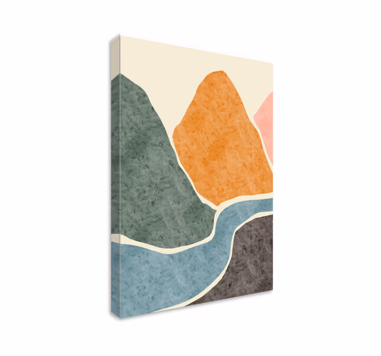 Pintura moderna abstraktcanvas tavla tryck - Tenstickers