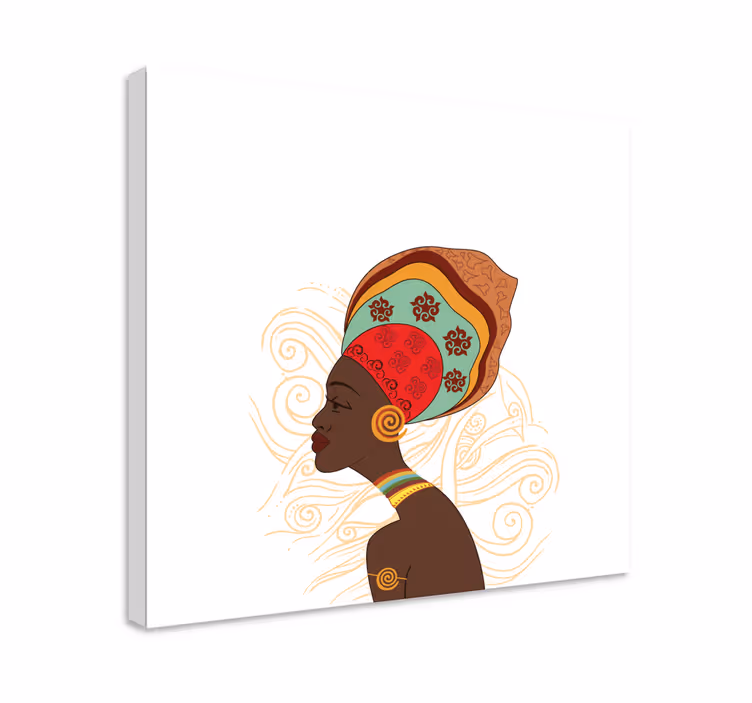 Moderna afrika kontor väggtryck - Tenstickers