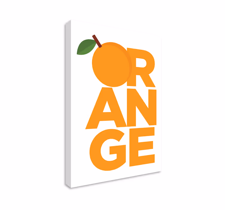 Kanvas frukter fräscht citrusdesign - Tenstickers