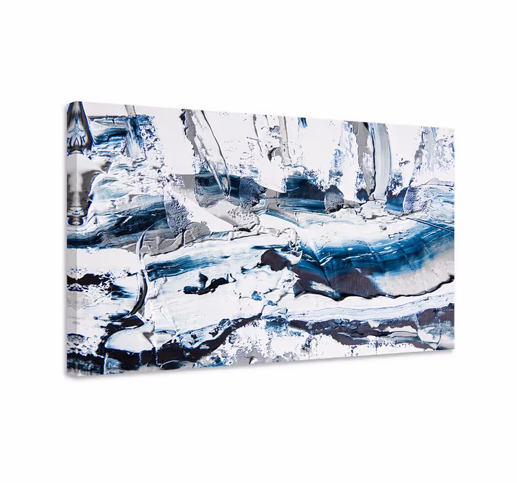 Abstrakt kanvas texturerade monokroma lager - Tenstickers