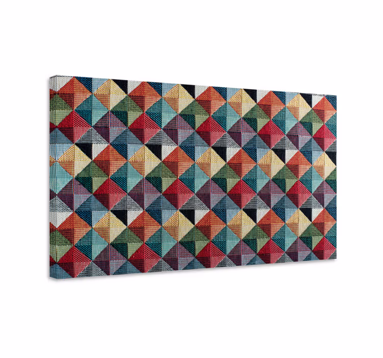 Geometriska former huvudgavel canvas tavla - Tenstickers