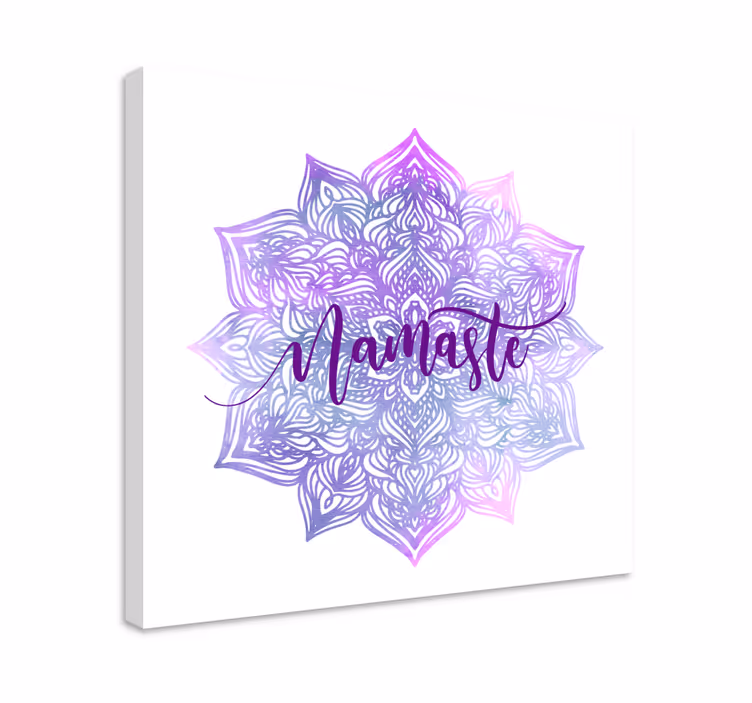 Lila mandala namaste mandalacanvas tavla canvas tavla - Tenstickers